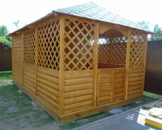 Современная беседка под ключ Современная беседка под ключ
